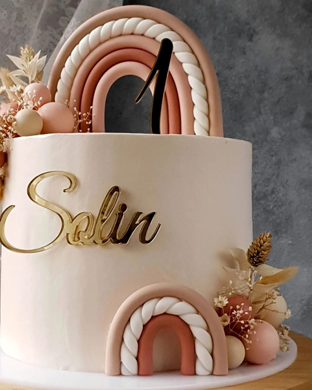 Name und Zahl ohne Stecker I Caketopper zum Geburtstag