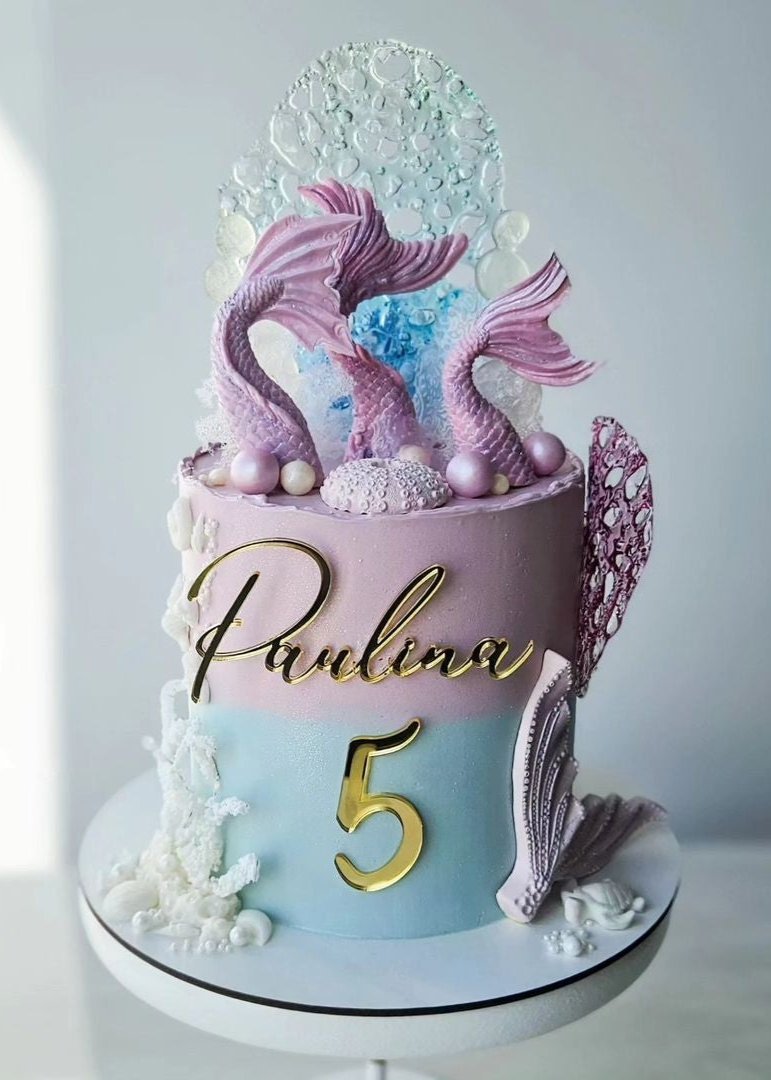 Name und Zahl ohne Stecker I Caketopper zum Geburtstag