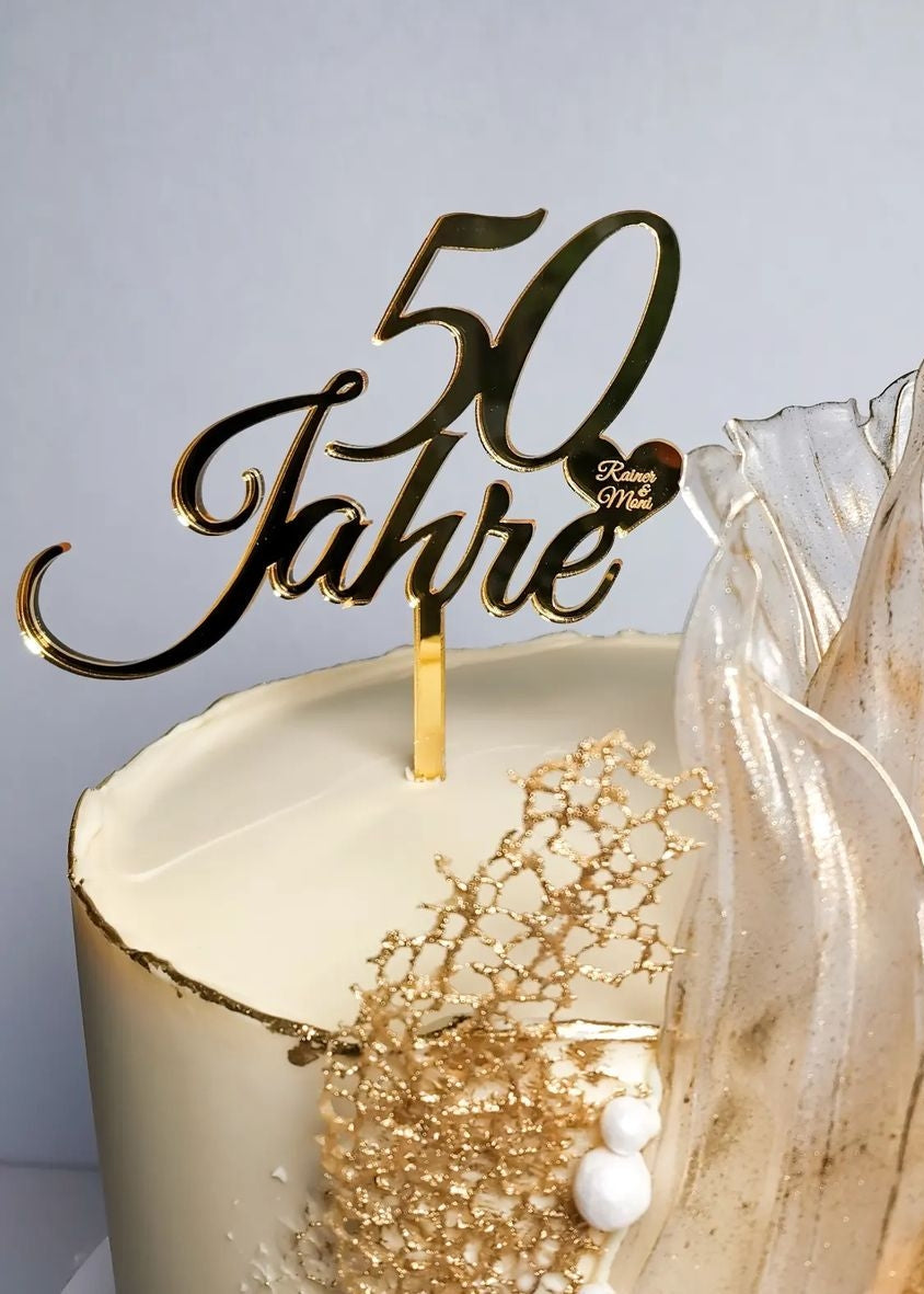 50 Jahre I Caketopper zum Jahrestag I Goldene Hochzeit