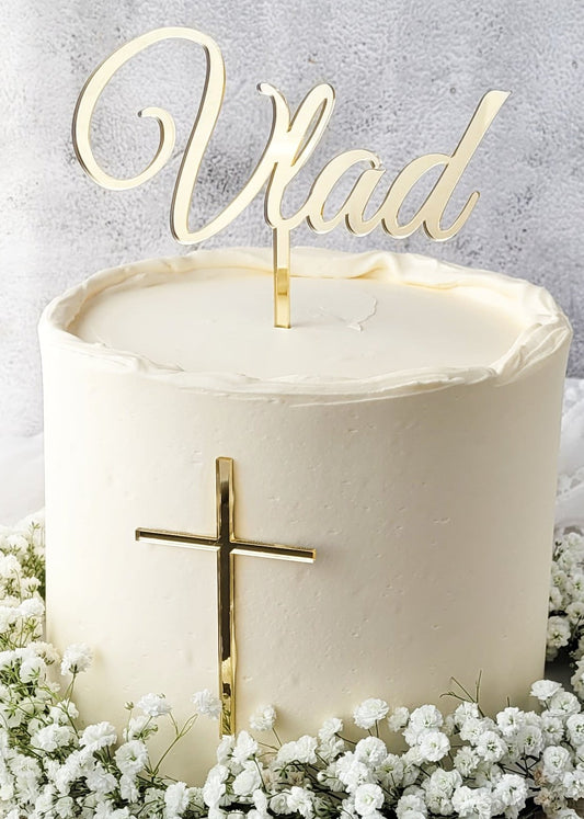 Name mit langem Kreuz