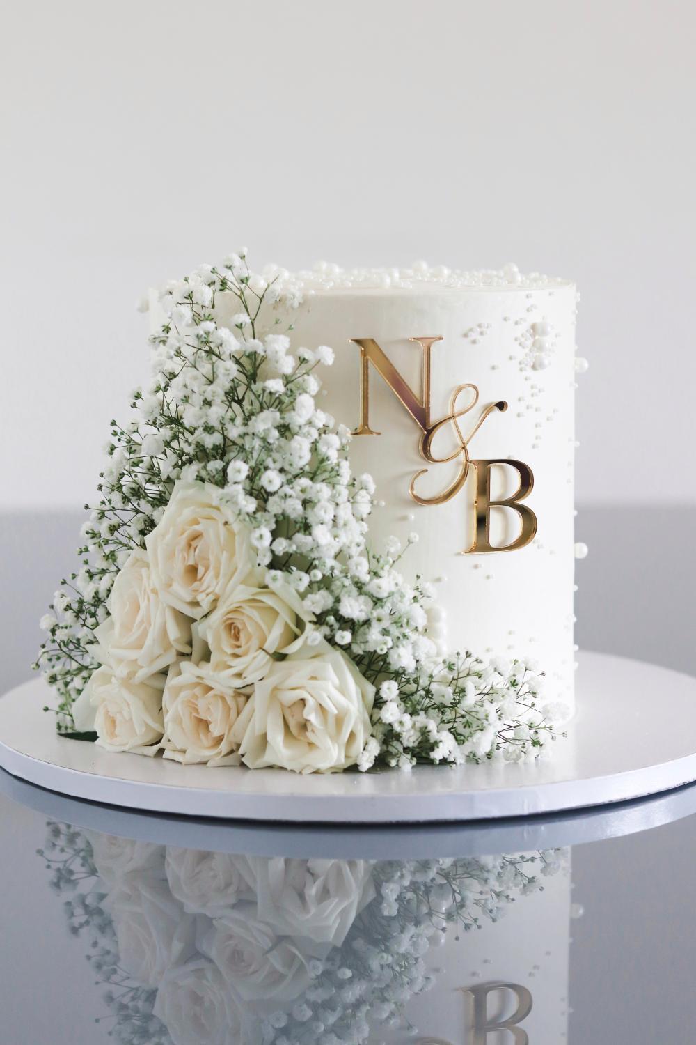 Initialien Caketopper ohne Stiel I zwei Buchstaben