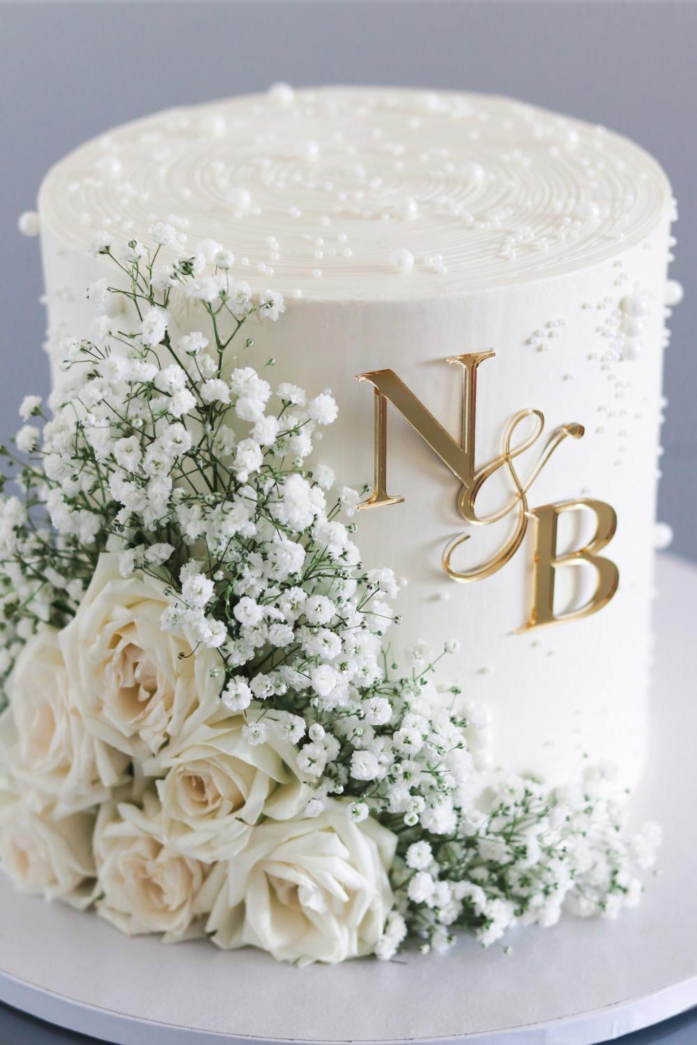 Initialien Caketopper ohne Stiel I zwei Buchstaben