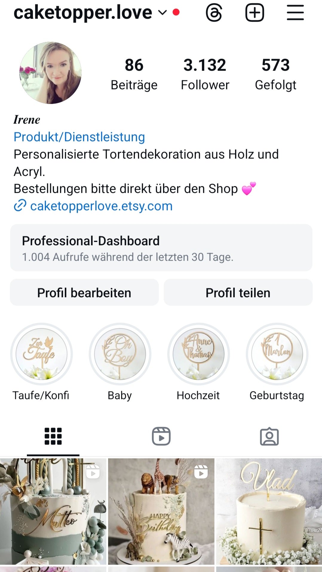 Spezialanfertigung Instagram
