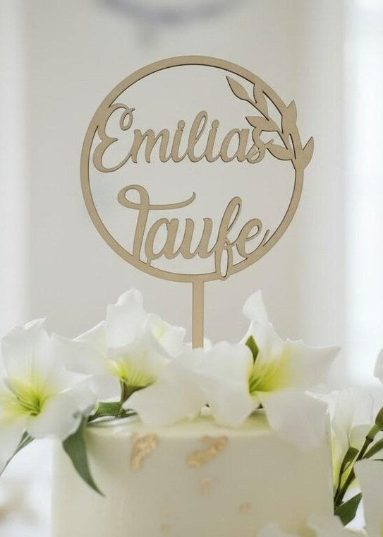 Kranz Caketopper mit Personalisierung