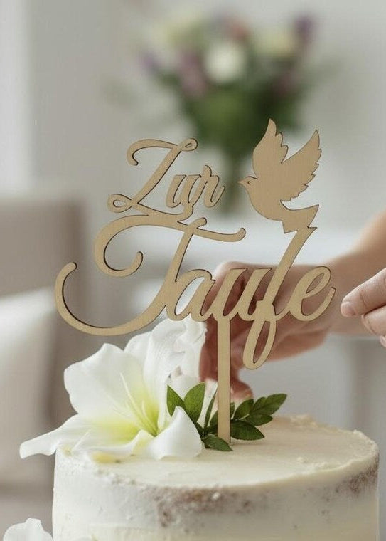 Zur Taufe mit Taube