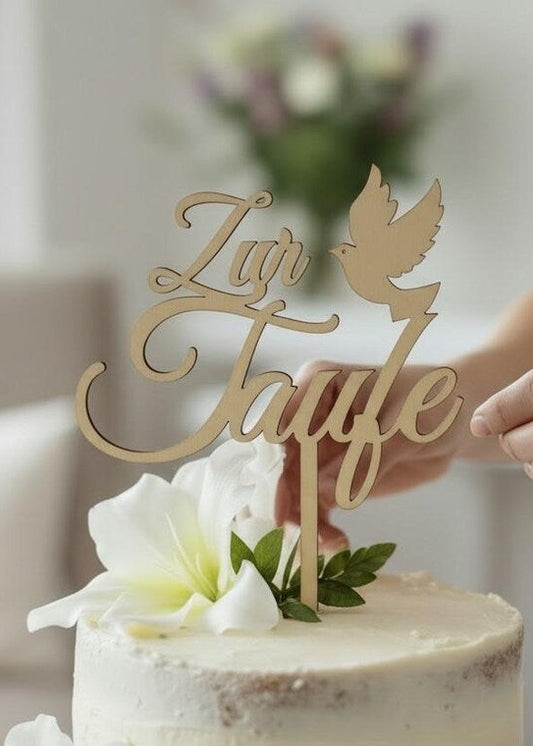 Zur Taufe mit Taube