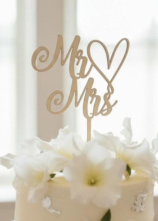 Mr & Mrs Caketopper mit Herz