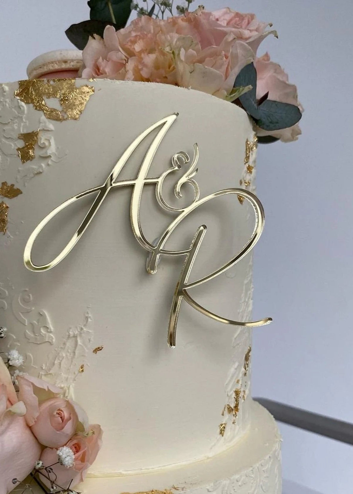 Initialien Caketopper ohne Stiel I zwei Buchstaben