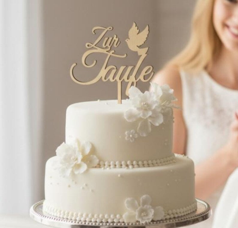 Zur Taufe mit Taube