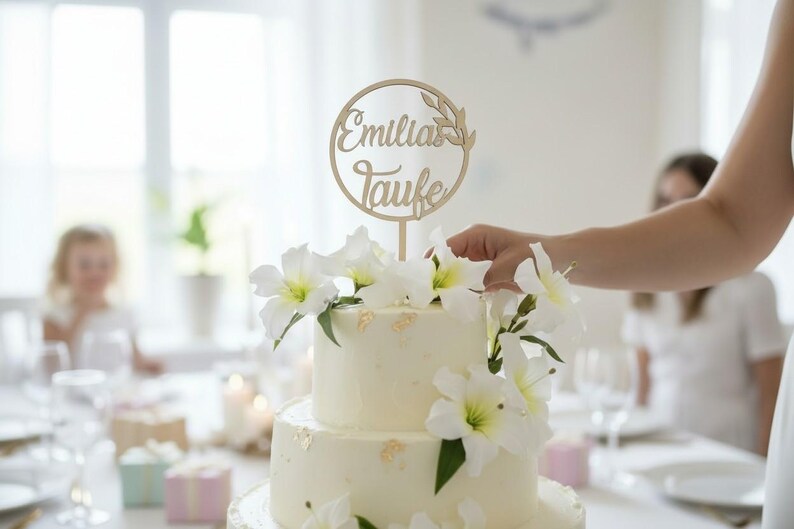 Kranz Caketopper mit Personalisierung